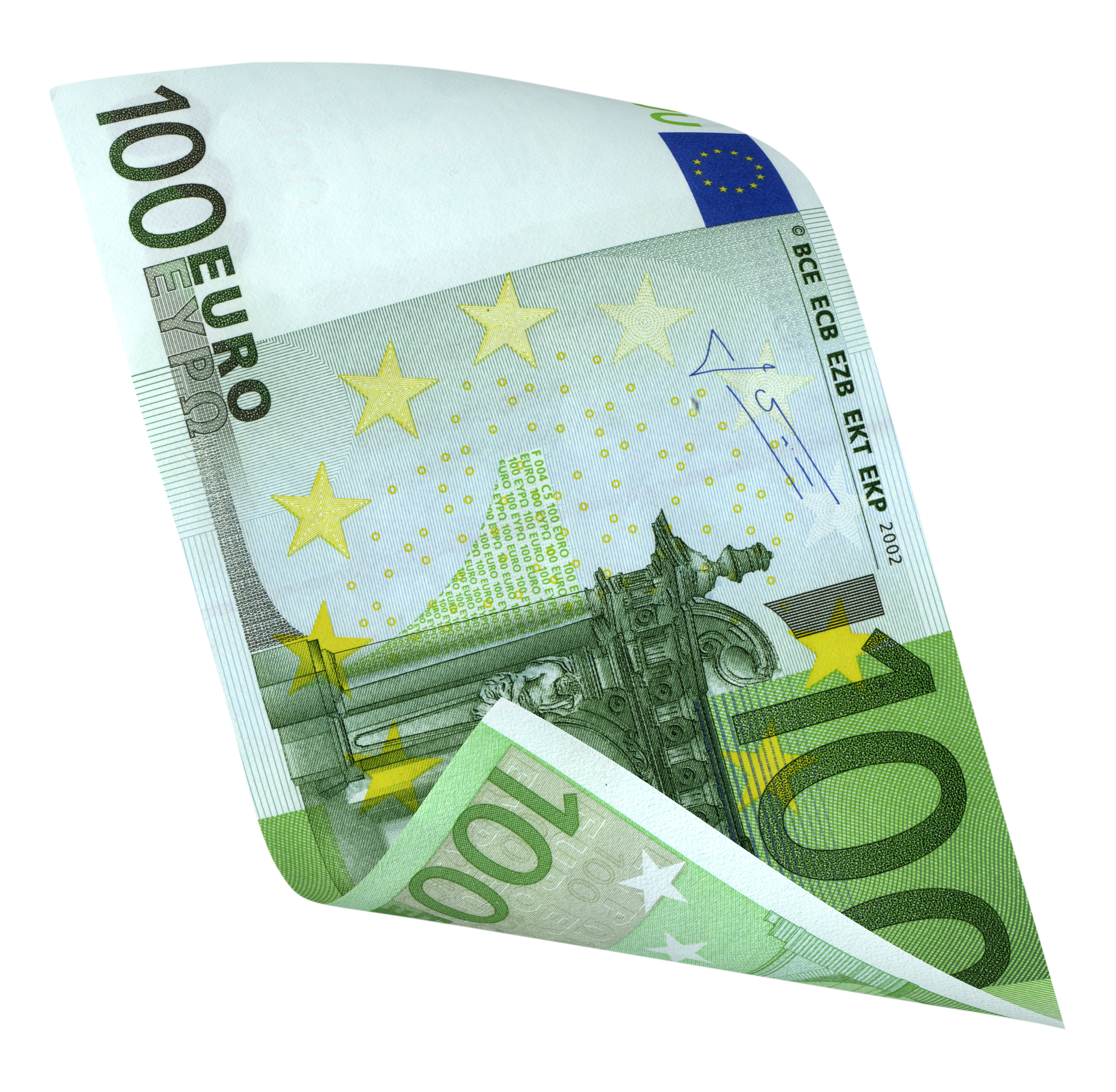Hundred Euro banknote on transparent background PNG | SimilarPNG