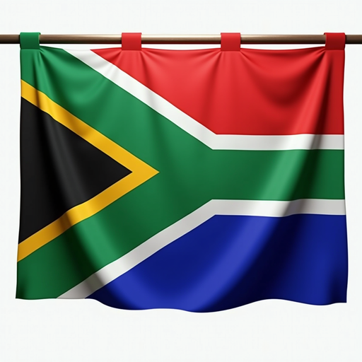 South African Flag PNG Image with Transparent Background
