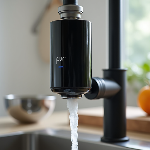 Pur Water Filter PNG image with Modern Kitchen Background