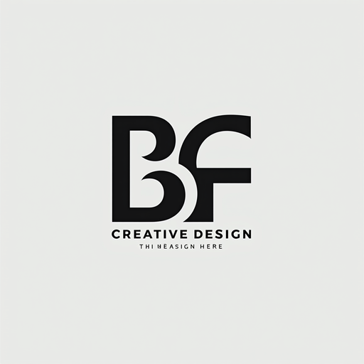 BF Creative Design Logo PNG with Transparent Background