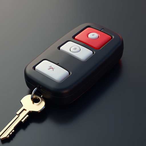 Car Key Remote with Buttons PNG image