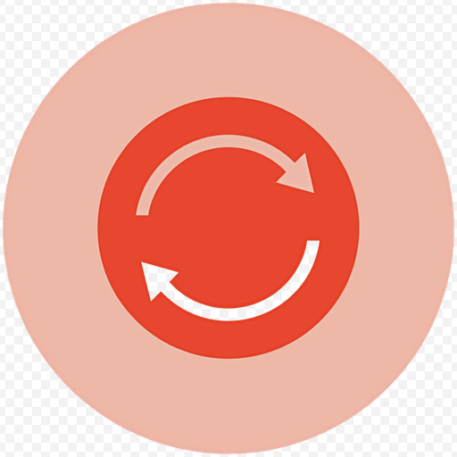 Circular Refresh Icon PNG with Transparent Background