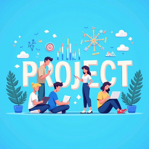 Creative Project Collaboration Illustration PNG