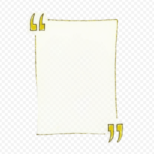 Blank Quote Template PNG Image with Quotation Marks