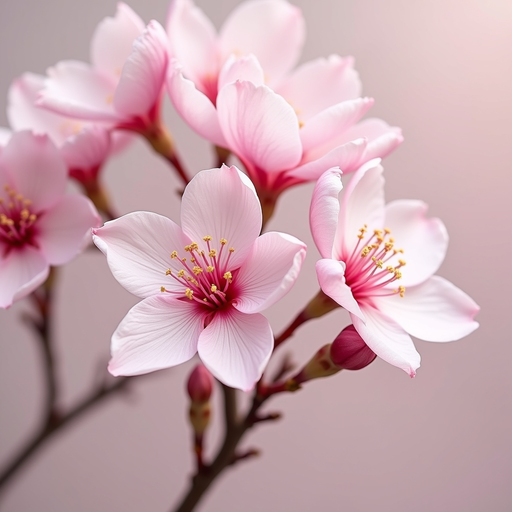 Beautiful Pink Cherry Blossom PNG Image with Transparent Background