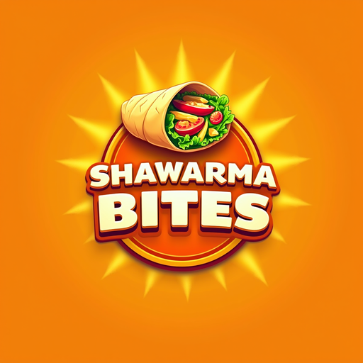 Shawarma Bites Logo PNG with Transparent Background