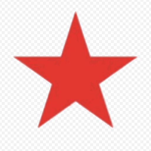 Red Star PNG Image on Transparent Background