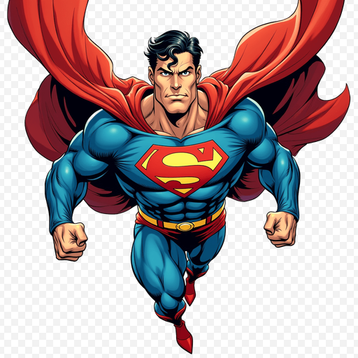 Superman PNG Image with Transparent Background