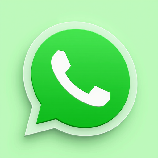 WhatsApp Logo PNG - Green Background Color Icon