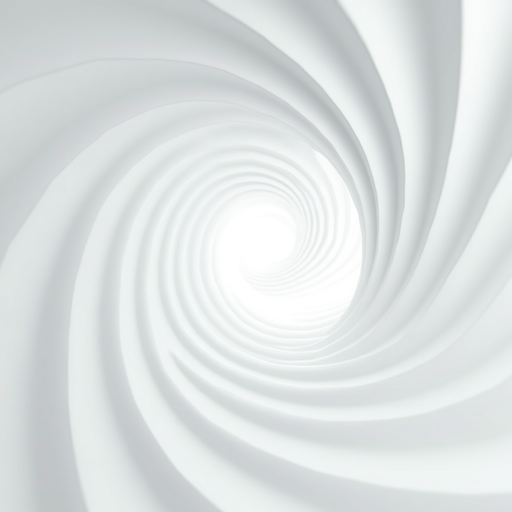Swirling White Spiral Pattern PNG with Transparent Background