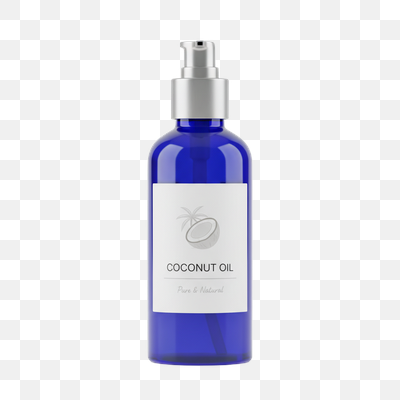 Blue Coconut Oil Pump Bottle for Pure & Natural Care
