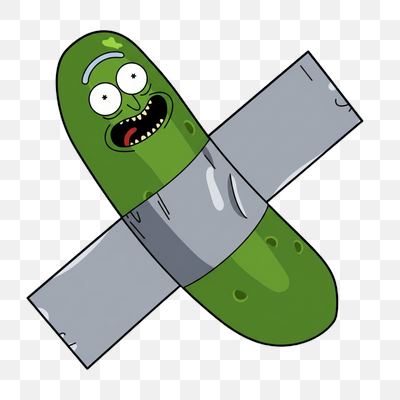Duct-Taped Pickle Rick