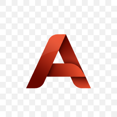 Dynamic Red Ribbon Letter A Logo