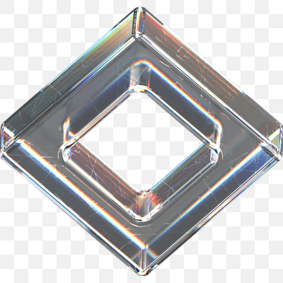 Prismatic Glass Rhombus