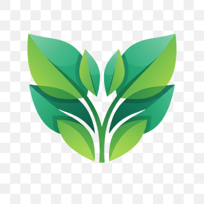 Modern Green Leaf Growth Logo