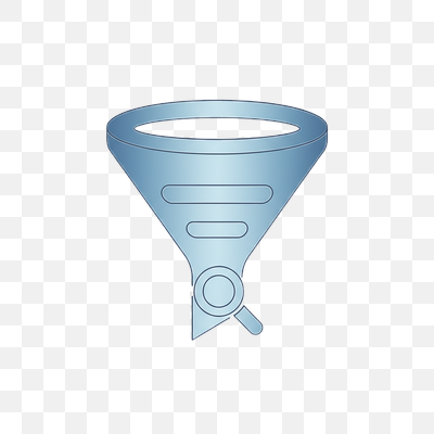 Data Filter and Search Funnel Icon