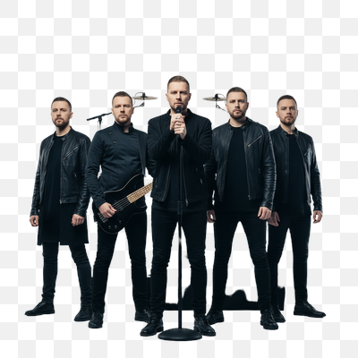 Katatonia Band Portrait in Black Attire