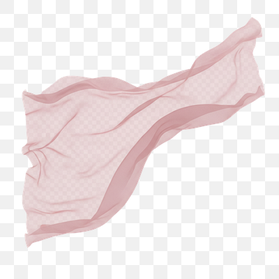 Ethereal Pink Sheer Fabric in Motion