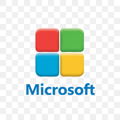 Vibrant Microsoft Brand Logo on White Background