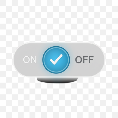 Modern ON/OFF Toggle Switch - Enabled State
