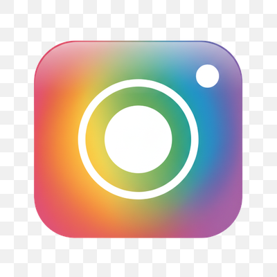Vibrant Instagram Logo with Rainbow Gradient