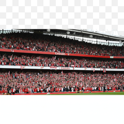 Passionate Arsenal Fans Fill the Emirates Stadium Stands