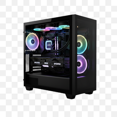 Vibrant RGB Gaming PC: High-Performance Desktop with Custom Lighting