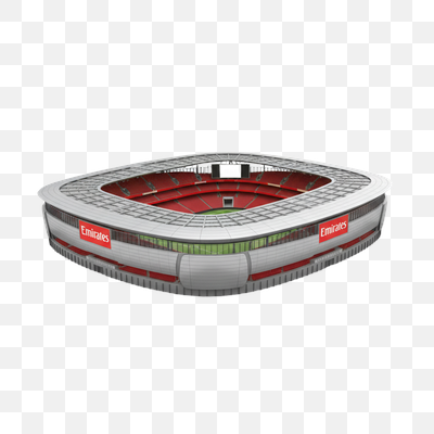 Isometric 3D Render of the Modern Emirates Stadium
