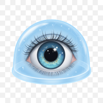 Protected Gaze: The Enclosed Blue Eye
