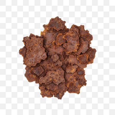 Textured Cluster of Rusty Metal Flakes
