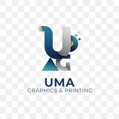 Modern Abstract UMA Graphics & Printing Company Logo