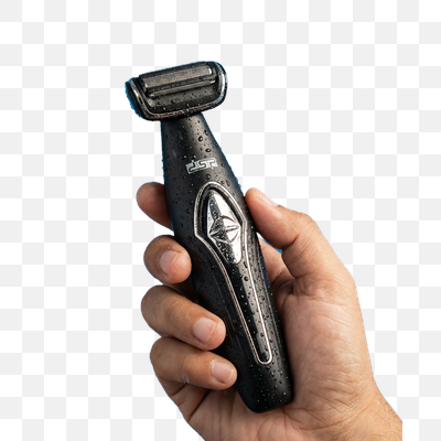 Waterproof Electric Shaver in Action: Perfect for Wet Grooming