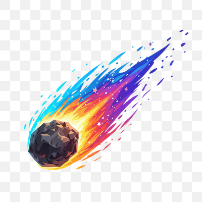 Vibrant Cosmic Meteor Trail