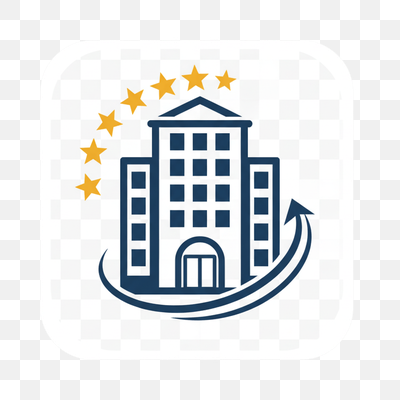 Hotel Rating and Business Growth Icon
