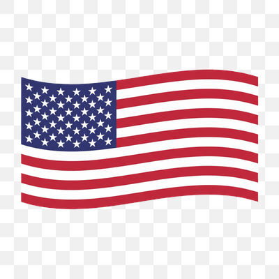 Waving American Flag Vector Graphic