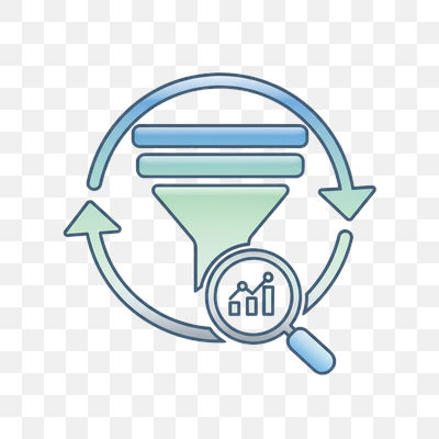Data Filtering and Analysis Cycle Icon