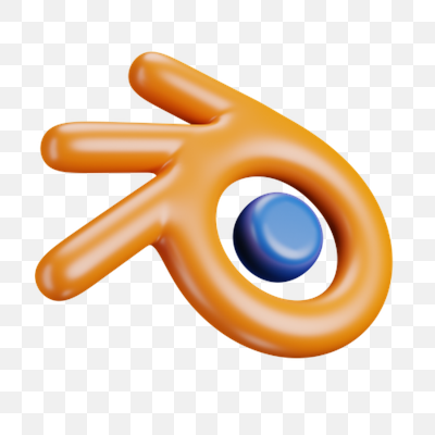 Blender 3D Software Logo - Glossy Render