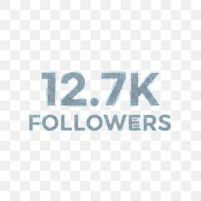 Futuristic 12.7K Followers Digital Milestone