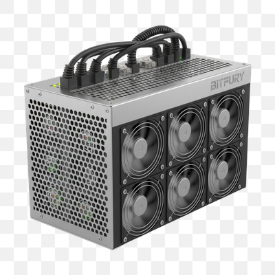 Bitfury Cryptocurrency Mining Rig with Six Cooling Fans