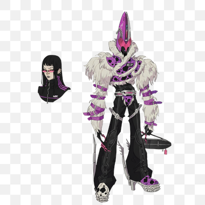 Cyberpunk Duo: Futuristic Character Design