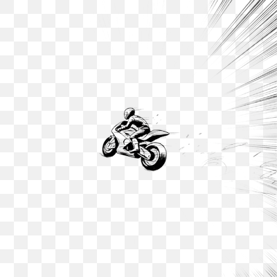 Speed Demon: Monochrome Motorcycle Action