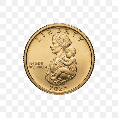 2024 American Gold Coin with Liberty and Child Design