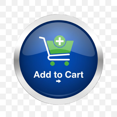 Glossy Blue 'Add to Cart' E-commerce Button Icon