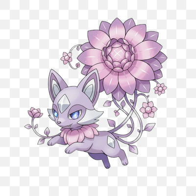 Lavender Blossom Spirit Fox