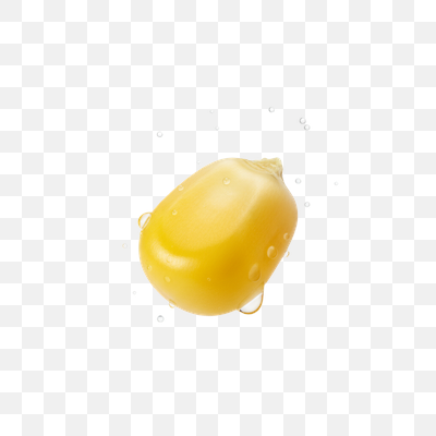 Vibrant Yellow Corn Kernel with Refreshing Water Droplets