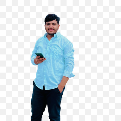 Rooftop Perspective: Young Man with City View