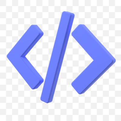 Modern 3D Coding Symbol