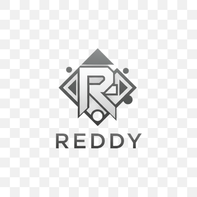 Modern Geometric 'R' Letter Reddy Logo Design