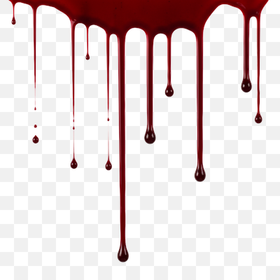 Crimson Drips on White