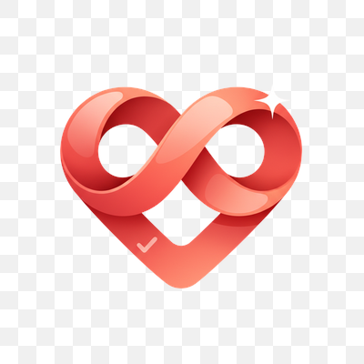 Eternal Love & Loyalty: Glossy Heart Infinity Symbol